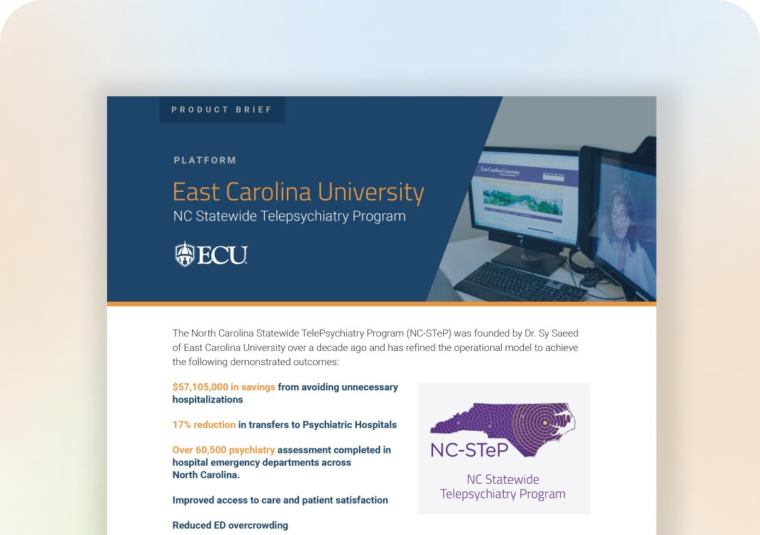 ECU NC Statewide Telepsychiatry Program